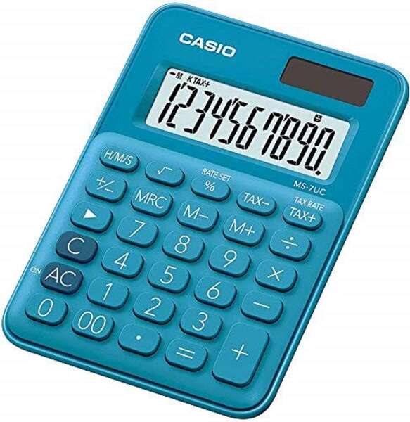 CALCULADORA CASIO MS-7UC AZUL