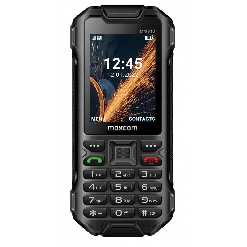 TELEFONE MAXCOM STRONG MM 918 4G DUAL SIM (2500 MAH) PRETO