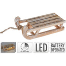 TRENÓ LED BRANCO LAVADO, BRANCO QUENTE, A PILHAS, 30CM. BASICS