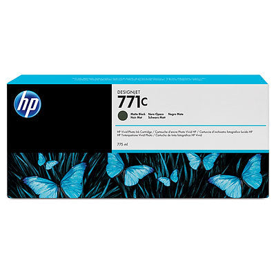 HP Tinteiro DesignJet 771C Preto Mate de 775 ml