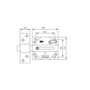 FECHO CS88SC. ACABAMENTO CROMADO SATIN. IFAM
