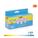 KIT 3 LÂMPADAS DICROICAS LED GU10 5W 450LM 6400K LUZ FRIA Ø5X5,5C
