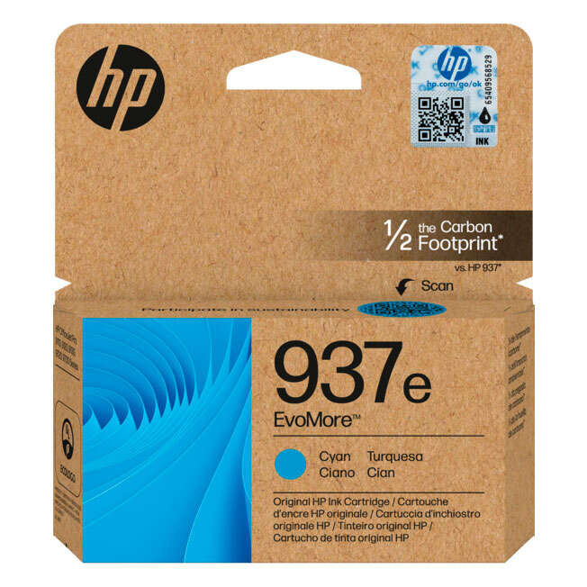 HP Tinteiro EvoMore 937e Original Ciano