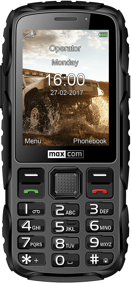 MAXCOM STRONG PHONE 2G SINGLE SIM 2.8" 1400MAH CAMERA WATERPROOF