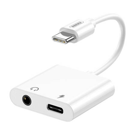 ADAPTADOR REMAX USB-C PARA USB-C, AUX 3,5 MM, RL-LA11 BRANCO