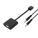AISENS A122-0126 adaptador de cabo de vídeo 0,1 m Preto