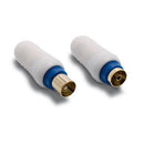 ADAPTADOR METRONIC 338105( 2  - BRANCO  - ADAPTADOR TV 9,52 MM -