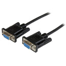 StarTech.com Cabo null modem série RS232 DB9 preto de 2 m F/F