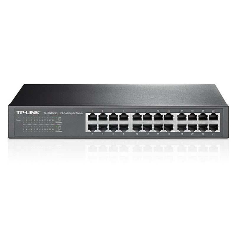 TP-Link TL-SG1024D Não-gerido Gigabit Ethernet (10/100/1000) Cinz