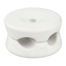 SUPORTE PARA CABOS PORCELANA REDONDO DUPLO BRANCO, 5 UDS Ø32 X 18