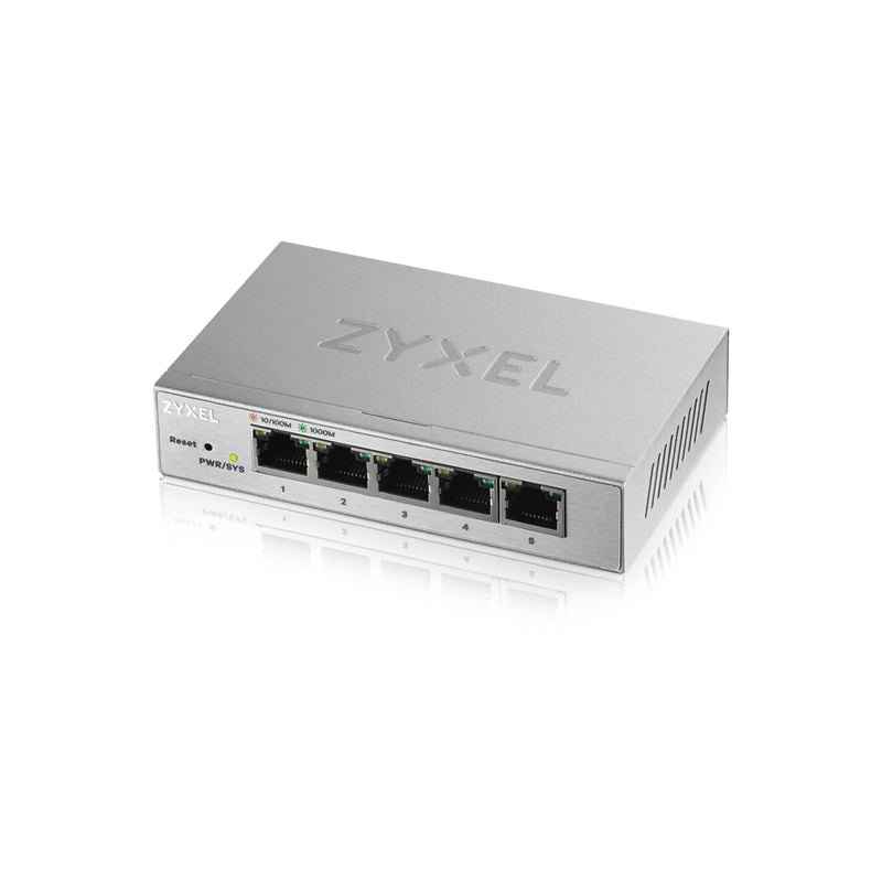 Zyxel GS1200-5 Gerido Gigabit Ethernet (10/100/1000) Prateado