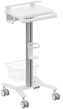 NAPOFIX SUPORTE CHAO MOVEL LAPTOP AJUSTE ALTURA MEDICAL BRANCO ME