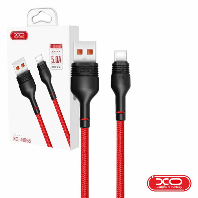 CABO USB PARA USB-C XO 5A 1M (VERMELHO)