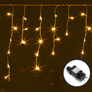 LUZES DE CORDAS PLANAS DE BAIXA TENSÃO (ONDA), BRANCO QUENTE, 5M*