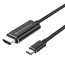 Conceptronic ABBY04B adaptador de cabo de vídeo 2 m USB Type-C HD