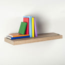 ESTANTE COM FIXAÇÃO INVISÍVEL 60X25 CARVALHO BRANCO 047685 HOME D