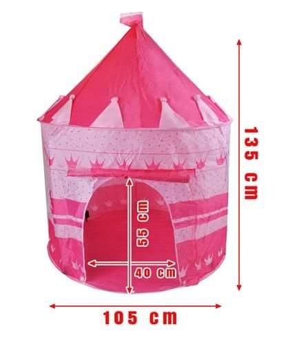 TENDA CASTELO PARA CRIANÇAS ROSA