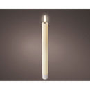 PACK DE 2 UNIDADES VELAS LED DE CERA BEGE, SUPERFÍCIE IRREGULAR Ø