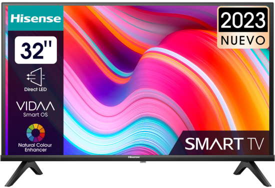 TELEVISOR HISENSE DLED 32A4K 31.5" HD SMART TV WIFI