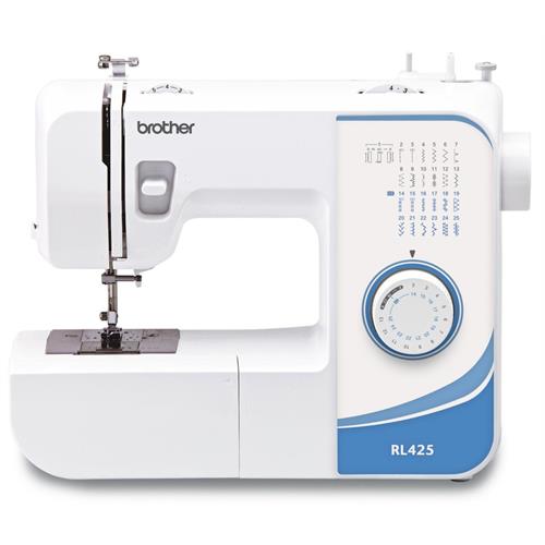 MÁQUINA DE COSTURA BROTHER RL425 ( 25  - BRANCO  - BOBINE JUMBO (