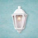 CANDEEIRO DE PAREDE IESSE, TRANSPARENTE, E27, BRANCO, 220 X 105 X