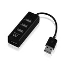 Ewent EW1123 hub de interface USB 2.0 480 Mbit/s Preto