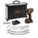 KIT DE PERFURAÇÃO DE 18 V COM 2 BATERIAS DE LÍTIO DE 1,5 AH, CARR