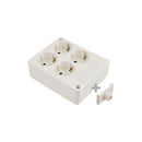 TOMADA DE SUPERFÍCIE BIPOLAR COM 4 TOMADAS T/TL 10/16A 250V QUADR