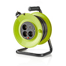 NEDIS ENROLADOR CABO 25MT C/3TOMADAS + 2XUSB