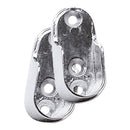 SUPORTE OVAL PARA TUBO DE ARMÁRIO, MODELO STA06, FABRICADO EM ZAM