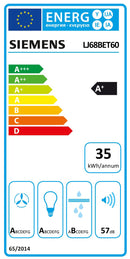 SIEMENS CHAMINE 60CM 3+2VELOC 851M3H INOX (A+)