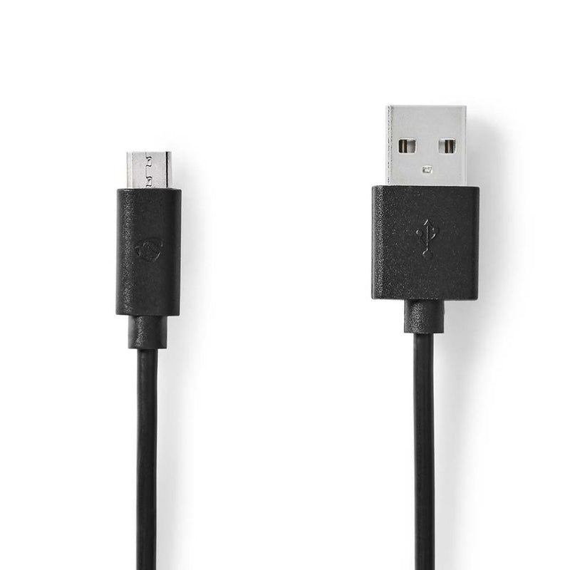 CABO USB -A 2.0 MACHO P MICROUSB MACHO 0.5M PRETO