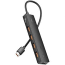 HUB USB TIPO-C 3.2 VENTION CKCBB 4XUSB 1XUSB TIPO-C PD