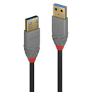 Lindy 36750 cabo USB 0,5 m USB 3.2 Gen 1 (3.1 Gen 1) USB A Preto
