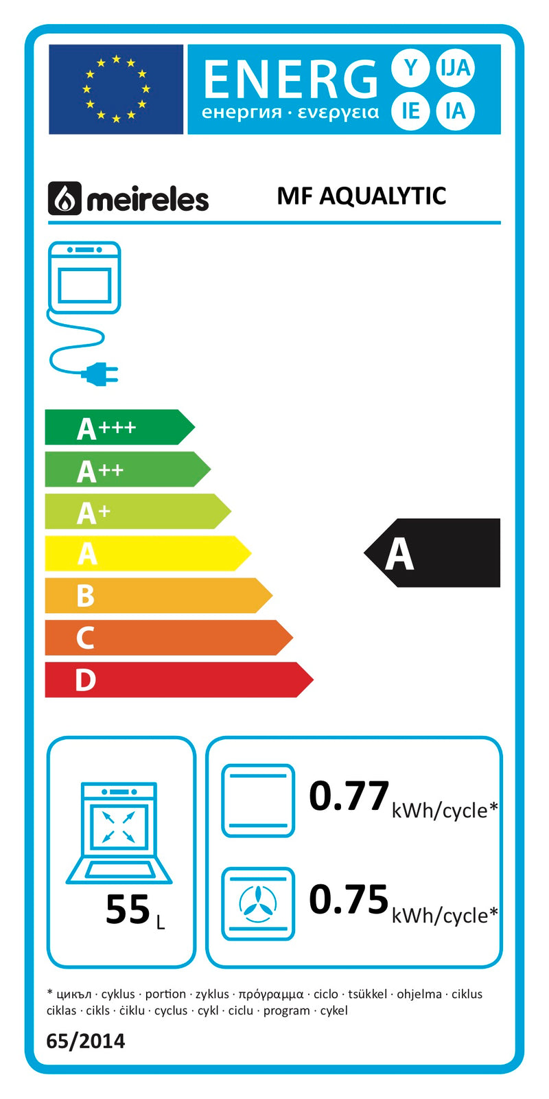 MEIRELES - FORNO ELÉCTRICO MF AQUALYTIC