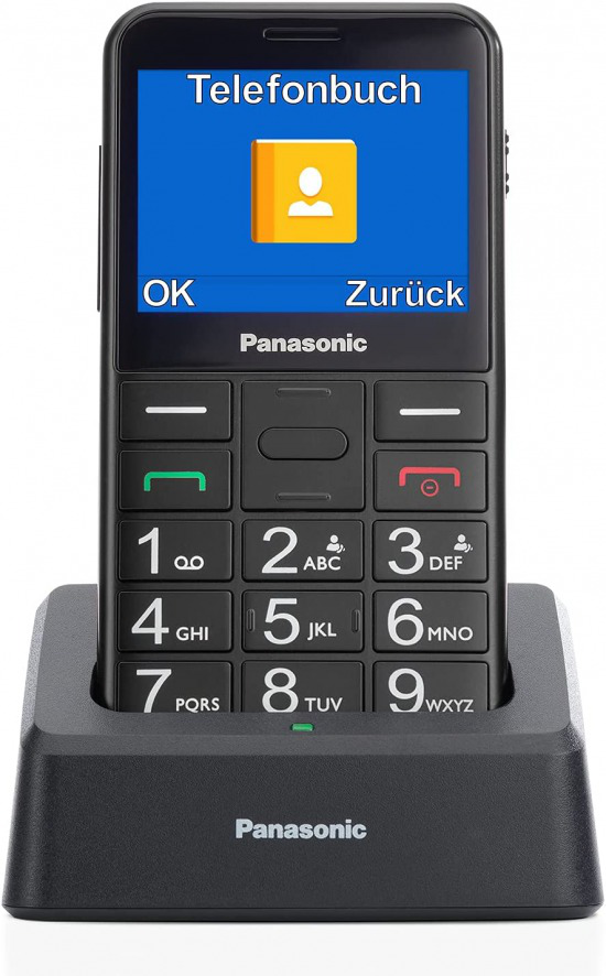 TELÉFONO MÓVIL PANASONIC KX-TU155EXBN PARA PERSONAS MAYORES NEGRO