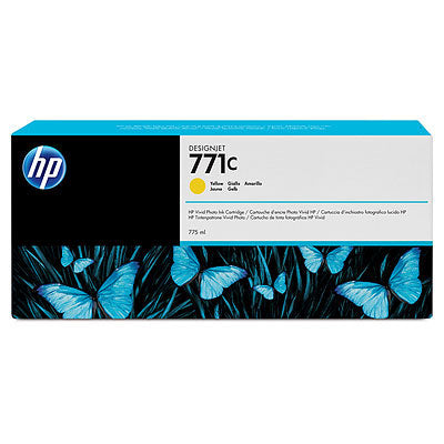 HP Tinteiro DesignJet 771C Amarelo de 775 ml