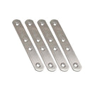PLACA RETA PARA UNIÃO PLC14, AÇO INOXIDÁVEL, 120 X 19 X 2 MM. 4 U