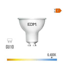 LÂMPADA LED DICROICA GU10 10 W 932 LM 6400 K LUZ FRIA 120° Ø5 X 6