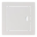 TAMPA MANUAL EMBUTIDA QUADRADA AÇO BRANCO 15X15CM