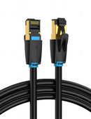 CABO DE REDE RJ45 SFTP VENTION IKABJ CAT.8 5M PRETO
