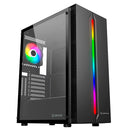 UNYKACH ARMOR LUMINA BLACK CAJA ATX, MICRO ATX, MINI ITX - LATERA