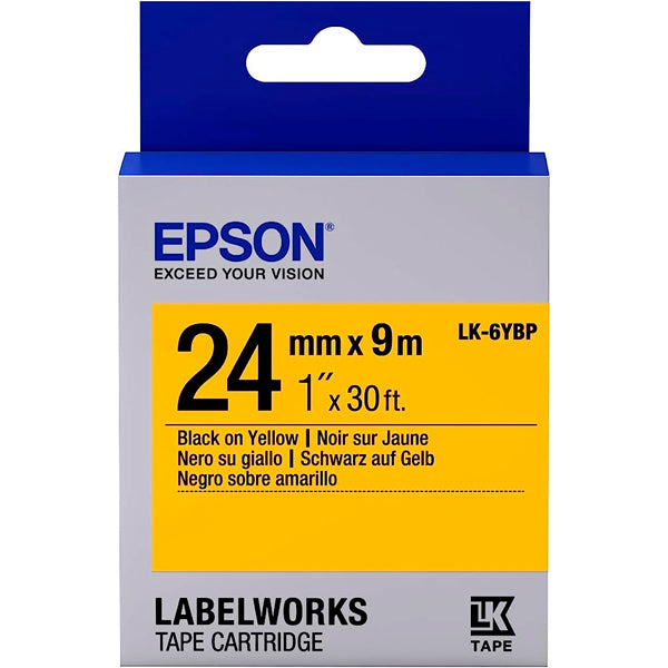 Epson LK-6YBP etiquetadora Preto sobre amarelo