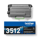 TONER ORIGINAL BROTHER TN-3512 PRETO 12.000 PÁGINAS