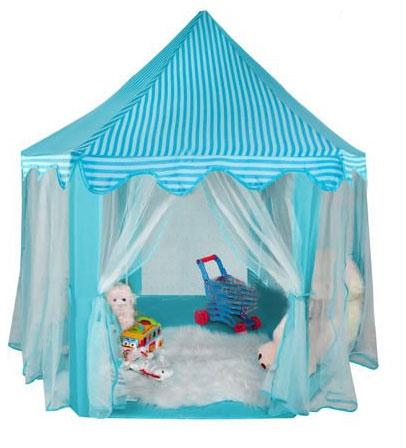 TENDA CASTELO DE PRINCESAS AZUL