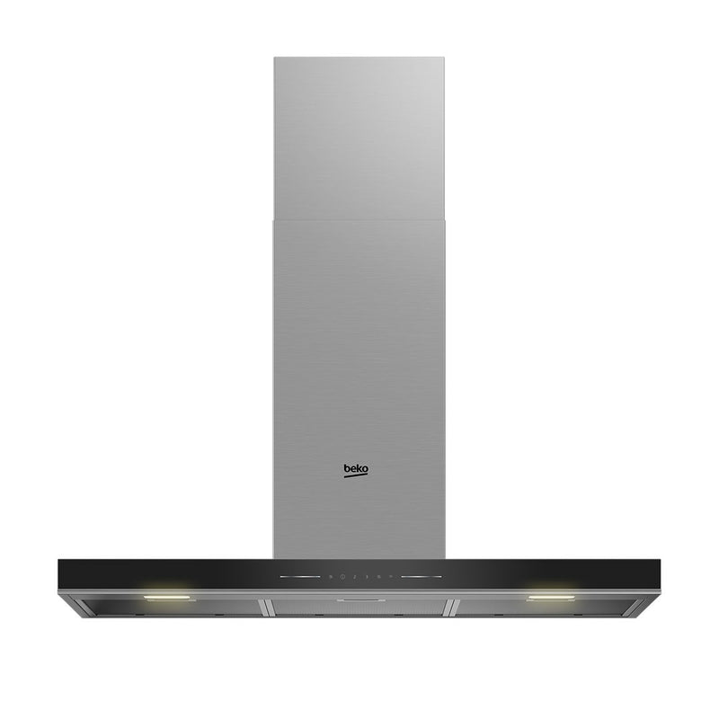 Beko BHCB96641BBHS exaustor para cozinha Montado na parede Preto