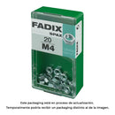 CAIXA S 20 UNID. PORCA ZINCO M 4 FADIX