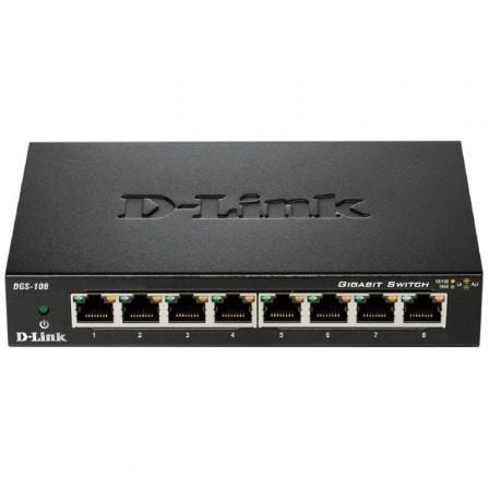 D-Link DGS-108 switch de rede Não-gerido L2 Gigabit Ethernet (10/
