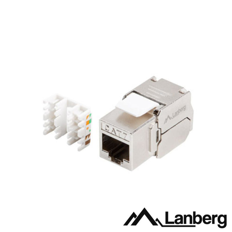 FICHA RJ45 MODULAR 8P8C CAT7 FTP KEYSTONE 180º LANBERG