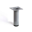 PÉ CILÍNDRICO DE AÇO. COR CROMADO MATE MOD. 401G. MEDIDAS Ø3X10CM